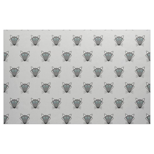 Niedliche Halloween Wolf gemusterte Fabric Stoff (Fat Quarter (45,7 x 55,9 cm))