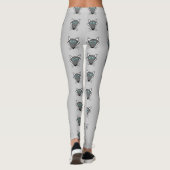 Niedliche Halloween Wolf Leggings (Rückseite)