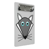 Niedliche Halloween Wolf Mini-Zwischenablage Mini Klemmbrett (Schrägansicht)
