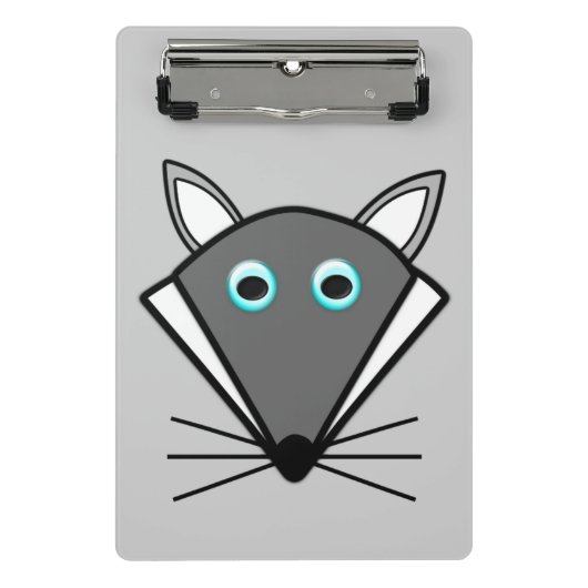 Niedliche Halloween Wolf Mini-Zwischenablage Mini Klemmbrett (Vorderseite)