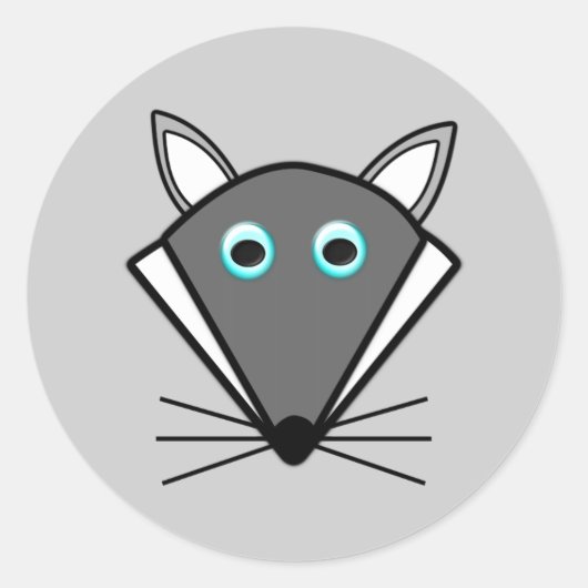 Niedliche Halloween Wolf Stickers (Vorderseite)