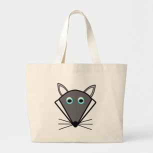 Niedliche Halloween-Wolf Tote-Tasche Jumbo Stoffbeutel
