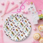 Niedliche Halloween-Zeichen Pappteller (Party)