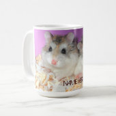 Niedliche Hamster in der Liebe-Tasse mit Kaffeetasse (Vorderseite Links)