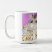 Niedliche Hamster in der Liebe-Tasse mit Kaffeetasse (Links)