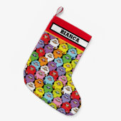 Niedliche Hamster, individuelle Name  Kleiner Weihnachtsstrumpf (Vorderansicht (hängend))