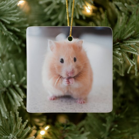 Niedliche Hamster-Liebe Keramikornament (Baum)