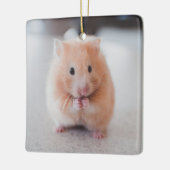 Niedliche Hamster-Liebe Keramikornament (Links)
