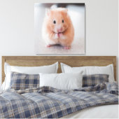 Niedliche Hamster-Liebe Leinwanddruck (Insitu (Schlafzimmer))