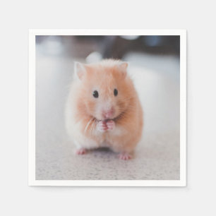 Niedliche Hamster-Liebe Serviette