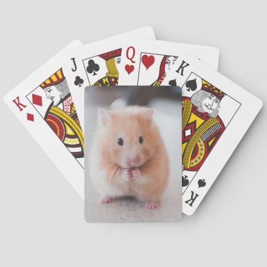 Niedliche Hamster-Liebe Spielkarten (Rückseite)