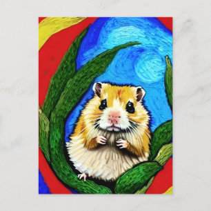 Niedliche Hamster-Postkarte Postkarte