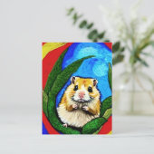 Niedliche Hamster-Postkarte Postkarte (Stehend Vorderseite)