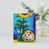 Niedliche Hamster-Postkarte Postkarte (Stehend Vorderseite)