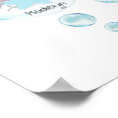 Niedliche Hamster-Seifenblasen Poster (Ecke)