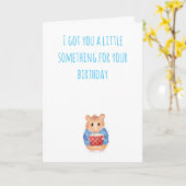 Niedliche HamsterGeburtstagskarte Karte (Gelbe Blume)