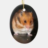 Niedliche Hamsterverzierung Keramikornament (Hinten)