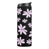 Niedliche Hand gezeichnet Sketchy Pastel Blume Thermosbecher (Nach links gedreht)