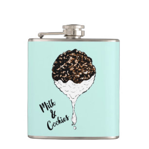 Niedliche Hand gezeichnete Feinschmecker-Plätzchen Flachmann