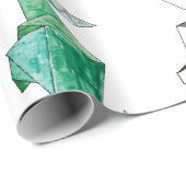 Niedliche Hand gezeichnete geometrische Geschenkpapier (Rolleneckpunkt)