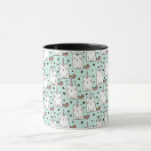 Niedliche Hand gezeichnetes Unicorn-Katzen-Muster Tasse (Zentrum)