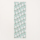 Niedliche Hand gezeichnetes Unicorn-Katzen-Muster Yogamatte (Vorderseite)