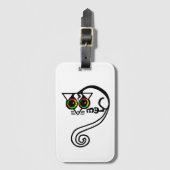 Niedliche Hand gezogen - POSSUM - Marsupal - Grün Gepäckanhänger (Vorderseite Vertikal)