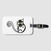 Niedliche Hand gezogen - POSSUM - Marsupal - Grün Gepäckanhänger (Vorderseite (Horizontal))