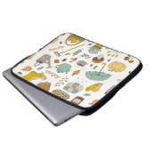 niedliche Hand gezogen Vintage Fall Set Laptopschutzhülle (Vorne Knopf)