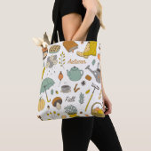 niedliche Hand gezogen Vintage Fall Set Tasche (Von Nahem)