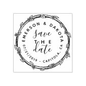 Niedliche Hand Save the Date Hochzeitsankündigung Gummistempel (Prägung)