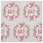 Niedliche Handfarbe "Made with Liebe" Stoff (Muster)