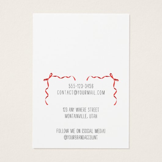 Niedliche handgefertigte Accessoires mit rotem Bug (Rückseite)