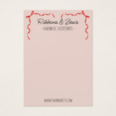 Niedliche handgefertigte Accessoires mit rotem Bug (Vorderseite)