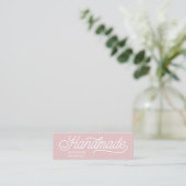 niedliche, handgefertigte, elegante Visitenkarte (Stehend Vorderseite)