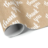 Niedliche handgeschriebene Imitate Rustikale braun Geschenkpapier (Rolleneckpunkt)