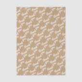 Niedliche handgeschriebene Imitate Rustikale braun Seidenpapier (Vorderseite)