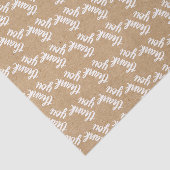 Niedliche handgeschriebene Imitate Rustikale braun Seidenpapier (Ausschnitt)