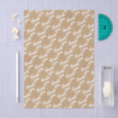 Niedliche handgeschriebene Imitate Rustikale braun Seidenpapier (Handwerk)