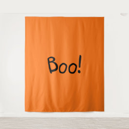 Niedliche handgeschriebene Typografie Halloween Wandteppich