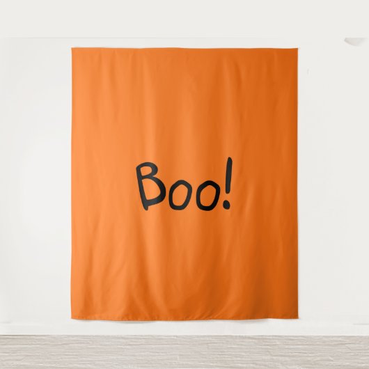 Niedliche handgeschriebene Typografie Halloween Wandteppich (Vorderseite)