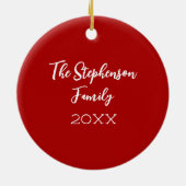 Niedliche handGezeichnet Capybara Personalisierte Keramik Ornament (Hinten)