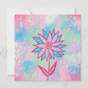 Niedliche handgezeichnet PastelBlume