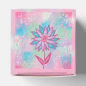 Niedliche handgezeichnet PastelBlume Geschenkschachtel (Oben)