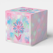 Niedliche handgezeichnet PastelBlume Geschenkschachtel (Rückseite)