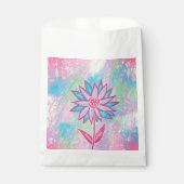 Niedliche handgezeichnet PastelBlume Geschenktütchen (Vorderseite)
