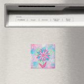 Niedliche handgezeichnet PastelBlume Magnet (In Situ (Geschirrspüler))
