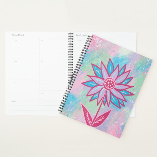 Niedliche handgezeichnet PastelBlume Planer (Anzeige)