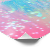 Niedliche handgezeichnet PastelBlume Poster (Ecke)