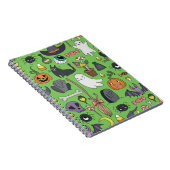 Niedliche handgezeichnete nahtlose Muster mit nied Notizblock (Rechte Seite)